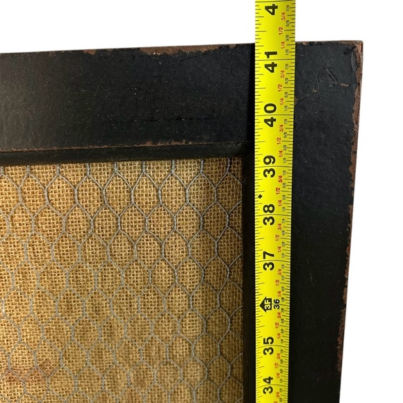 Parisian Home Farmhouse Rustic Memo Bulletin Board Office Black Wood Primitive - Picture 7 of 10